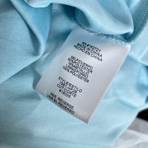 TLC Say Yes To The Prom 5 Blue Silver Rhinestone Bling Strapless Lace Up Dress - Picture 12 of 12